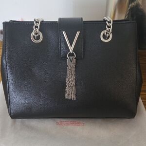 Valentino Black Chain Strap Handbag